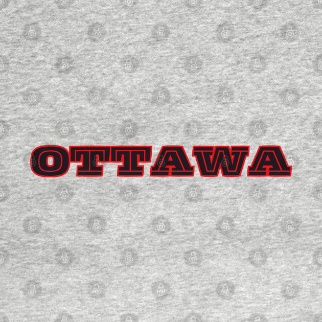 OTTAWA T-Shirt, Canada Capital Senators RedBlacks & Beavers T-Shirt by SailorsDelight